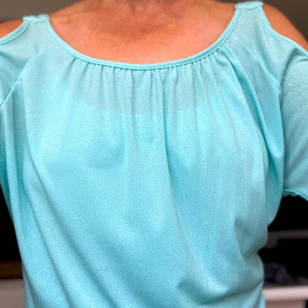 Dressy tank top with sparkle